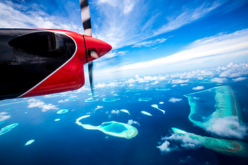 Image showing Maldives Indian Ocean - Hotel on the island