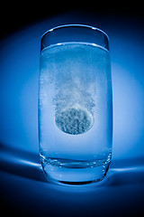 Image showing Tablet in a water glass