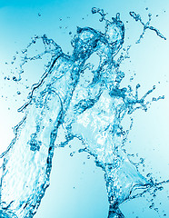 Image showing Water splash background