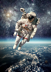 Image showing Astronaut in outer space