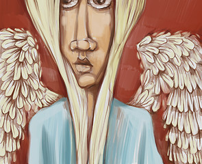 Image showing angel digital painting