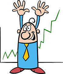 Image showing economic growth cartoon illustration