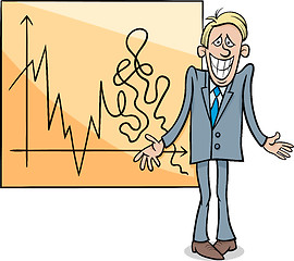 Image showing economic crisis cartoon illustration