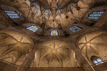 Image showing Gothic church interior