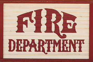 Image showing Fire department