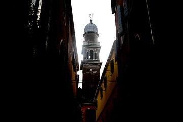 Image showing Church tower in Venice