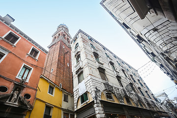 Image showing Low angle view of buildings in Venice