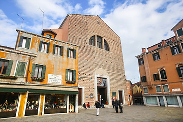 Image showing Tourists in Saint Pantalon street