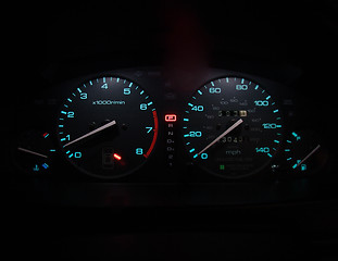 Image showing Modern car dashboard