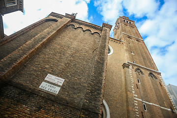 Image showing Walls of Basilica dei Frari 