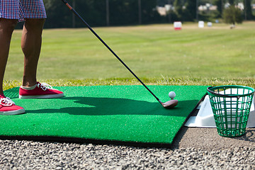 Image showing Driving Range Tee Up