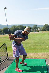 Image showing Golfing at the Range