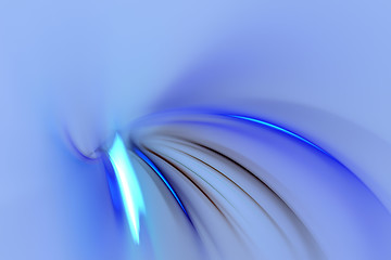 Image showing Blue Fractal Abstract