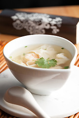 Image showing Thai Shrimp Wonton Soup