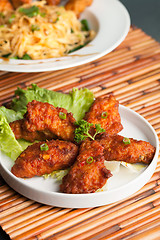 Image showing Spicy Thai Chicken Wings