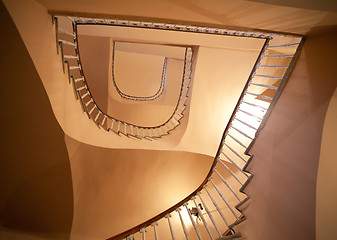 Image showing spiral staircase view