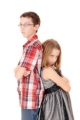 Image showing Brother and sister mad.