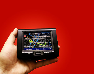 Image showing Gps in a man hand.