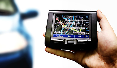 Image showing Gps in a man hand.