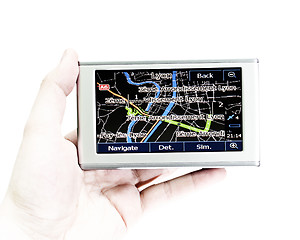 Image showing Gps in a man hand.