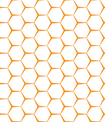 Image showing Vector seamless background. Backdrop. Empty honeycomb