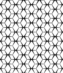 Image showing Vector seamless abstract background. black pattern on a white