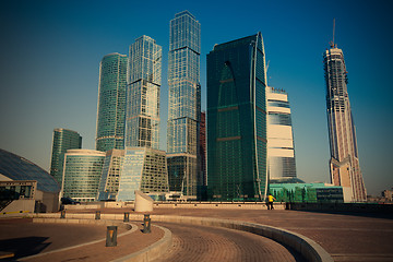 Image showing panorama of Moscow City, Russia