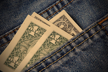 Image showing dollars in Pocket