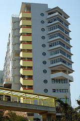 Image showing A tall academic building in a campus