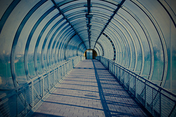 Image showing blue tunnel