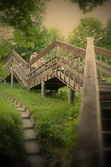 Image showing Romantic Landscape with Stairway