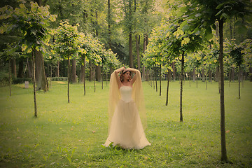 Image showing girl in the summer park