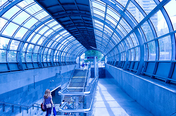 Image showing  metro entrance station Strogino
