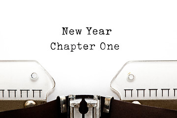 Image showing New Year Chapter One Typewriter