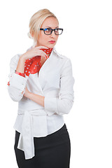 Image showing Business Woman in glasses