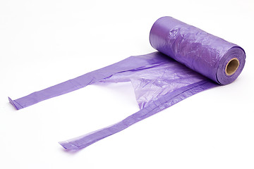 Image showing Violet trash bags