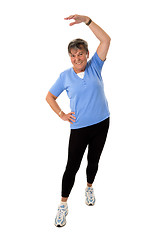 Image showing Senior woman exercising