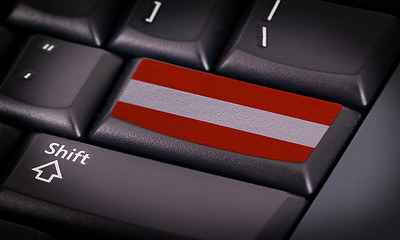 Image showing Flag on keyboard