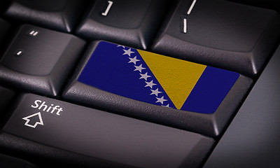 Image showing Flag on keyboard