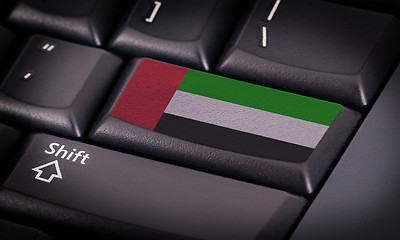 Image showing Flag on keyboard