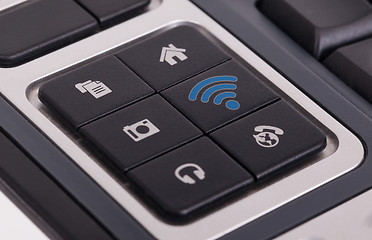 Image showing Buttons on a keyboard - WiFi