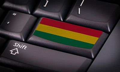 Image showing Flag on keyboard