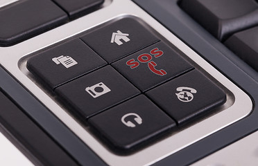 Image showing Buttons on a keyboard - SOS