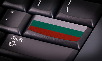 Image showing Flag on keyboard