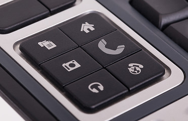 Image showing Buttons on a keyboard - Telephone