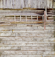 Image showing wooden ladder