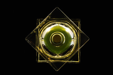 Image showing Top view of perfume bottle