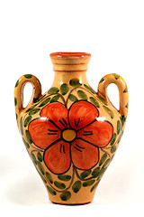 Image showing Ceramic pot with paint