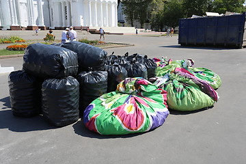 Image showing Bags with trash