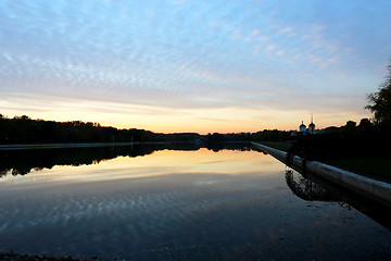 Image showing Beautiful evening sunset 